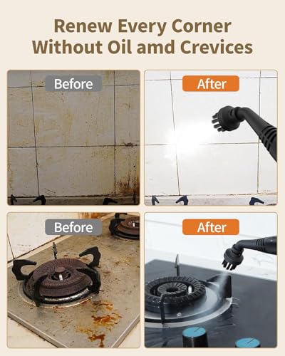 Handheld Steam Cleaner, 293°F 58 PSI Powerful Multipurpose Steam Mop for Home Use, 50Oz Capacity, Heavy Duty Steamer for home, Handheld Steamers, Floors, Cars, Tiles, Crack Cleaning, Titanium - Image 8