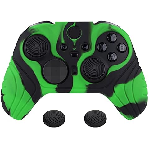 playvital Hülle für Xbox Elite Wireless Controller Series 2,Case Anti-Rutsche Schutzhülle ergonomische Hülle Cover & Thumbstick Kappen Cover