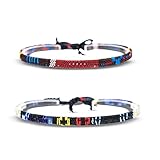 Surfer Beach Bracelet Set Men & Women - Braided Boho Summer Bracelets - Handmade Festival Jewelry -...