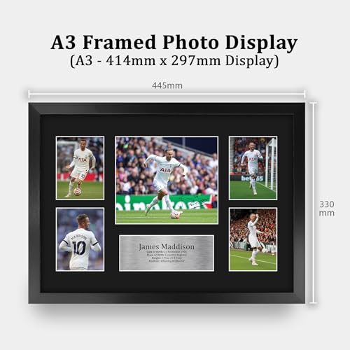 HWC Trading FR A3 James Maddison Tottenham Hotspurs Printed Memorabilia Signed Autograph Photograph Display for Football Fans and Supporters - Image 2