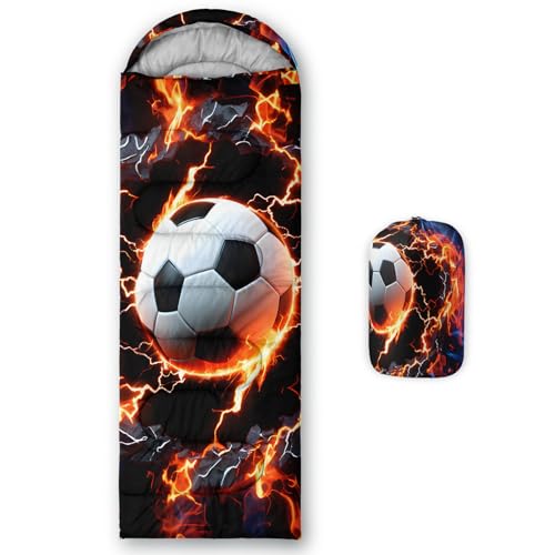 Image of QOOMO Ball Flower Camping Sleeping Bags,3 Season Warm & Cool Weather,Lightweight,Waterproof Sleeping Bags for Adults & Kids,Traveling,and Outdoors,Camping Gear Equipment