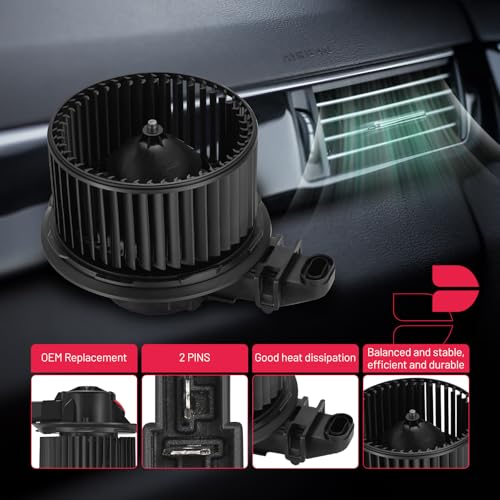Image of BDFHYK AC Heater Blower Motor Fan 700224 Compatible with Ford Explorer Flex Taurus Taurus X, Compatible with Lincoln MKS MKT,HVAC Blower Motor Assembly Replacement for 2311710 BM9374C 75855