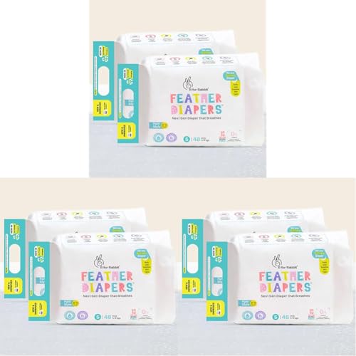 Image of R for Rabbit Small S Size Premium Feather Diaper for Baby 5 to 9 kgs, 96 Count (48 Count, Pack Of 6)