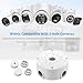 Security Camera Junction Box ABS Waterproof Wall Mounting Brackets for CCTV Camera Hide Cable(4 Pack)