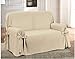 CASA TESSILE Copridivano, copripoltrona Copertura arredo PREZIOSO - Panna, 2 POSTI
