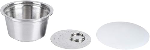 Miniatura 6 de Taza de cápsula de café de acero inoxidable, taza de cápsulas de café, taza de cápsula de café reutilizable recargable con tapa y filtro, apta para