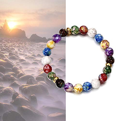 Healing Crystals Bracelet Handmade Natural Gemstones Beads Bracelet Elastic Natural Stone Yoga Beads Bracelet Bangle Gifts3