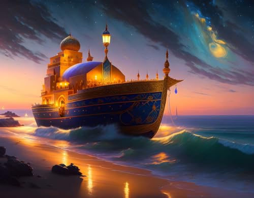 Toile Nuit des Arabes Enchanteresse Meechi 50x70 impression HD