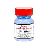 Angelus Leather Paint, Collector Edition, Uni Blue, 1oz jar