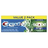 Crest +X 40mm Outlast Complete Whitening Toothpaste, Mint, 5.4 Oz, Pack Of 2, 4.050 Lb (Pack Of 2)