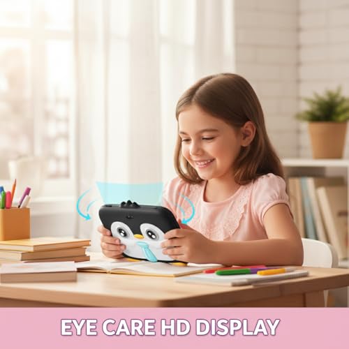 Image of Kids Android Learning Tablet | 7 inch HD Display | Pre-Loaded Learning Apps | Parental Control | WiFi | Shockproof Case | Kids Educational Smart Tablet | Ideal for Ages 3-10 (Black)