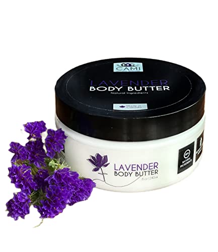 CAMI Intense Moisturizing Body Butter / Dry and Sensitive Skin / Treatment for Ultra Dry Skin / With Shea Butter & Vitamin E / Vegan / 99% NATURAL Ingredients, 8 Oz
