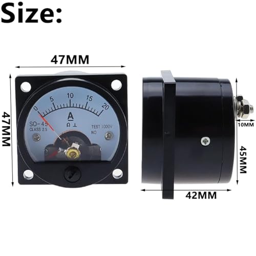 Ampèremètre cc pointeur analogique SO-45 testeur de courant CC