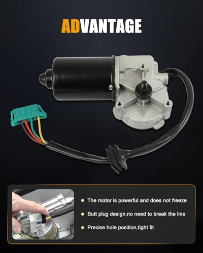 Image of ROADFAR Front Windshield Wiper Motor for Mercedes-Benz C230 /C280 /C43 AMG | For Mercedes-Benz For C230 For C280 1998-2000|For Mercedes-Benz For C43 AMG 1999 2000|Replace 2028202308|4 Pins