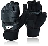 Respirabilité Strong Grip: Conception des paumes et des semelles ouvertes avec un tissu respirant,idéal pour l'entraînement en toute saison. Le tissu éponge respirant entre les doigts évacue rapidement la transpiration,la conception de la paume creuse hautement élastique avec une barre de maintien cylindrique améliore l'adhérence en fitness sans glisser;