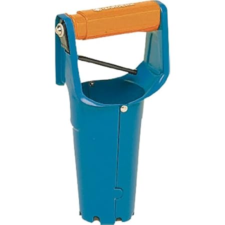 GARDENA Blumenzwiebelpflanzer: Ideales Gartenzubehör zum Setzen von Blumenzwiebeln, mit Auslöseautomatik und Tiefenskala, Pflanzhilfe aus Qualitätsstahl mit Duroplast-Beschichtung (3412-20)