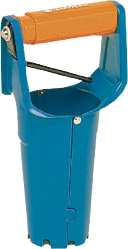 GARDENA Blumenzwiebelpflanzer: Ideales Gartenzubehör zum Setzen von Blumenzwiebeln, mit Auslöseautomatik und Tiefenskala, Pflanzhilfe aus Qualitätsstahl mit Duroplast-Beschichtung (3412-20)