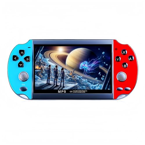 HLF 4,3 Pouces Console de Jeux vidéo Portable Rereo Plusieurs émulateurs Sauvegardes de Jeux Sortie AV Prise en Charge MP3 MP4 Livres numériques Cadeau d'anniversaire ou de Noël