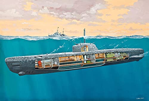 Revell 05078 Deutsches U-Boot Typ XXI mit Interieur im Maßstab 1:144 – Ansicht 3