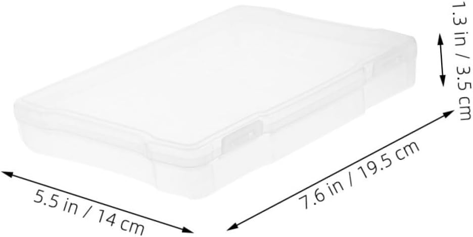 Hemobllo 10pcs Scrapbooking Storage Box Photo Boxes Portable Photo Storage Case Plastic Craft Organizer Easy to Carry
