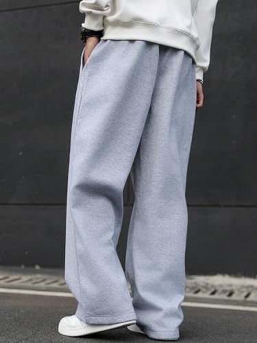 Image of dockstreet Straight Wide fit Long Length Open Bottom Jogger for Men /Trending Multi Pocket Style, Relaxed Casual Pants for Men