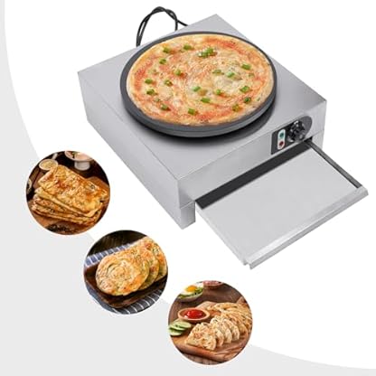 Crepesplatte Crepesmaker,Crepes Crepeseisen Crepesgerät Crepesplatte Maker,für Cafés, Restaurants und Imbisswagen, etc,Temperatur einstellbar 50-300℃ (122-572℉),3000W – Bild 6