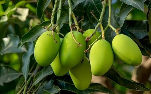 Image of Testy & Delicious Frash ''Kacha Mitha Mango Fruit'' Tree Grafted Plant || For Home Garden Outdoor & Indoor plant.