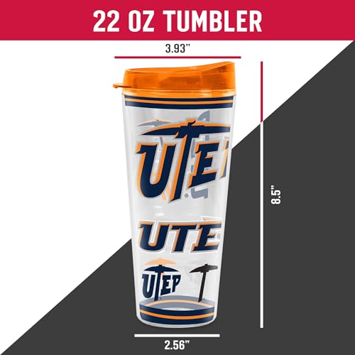 Image of Rico Industries NCAA College Double Wall Mayhem 16oz Or 20oz Tritan Tumbler W Lid