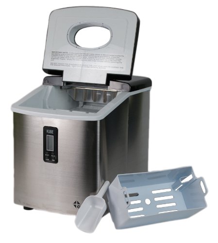 Fabricadora de hielo Chard IM-12SS acero inoxidable 26 lbs miniatura 3