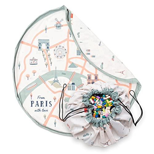 Tapis sac de rangement plan de Paris