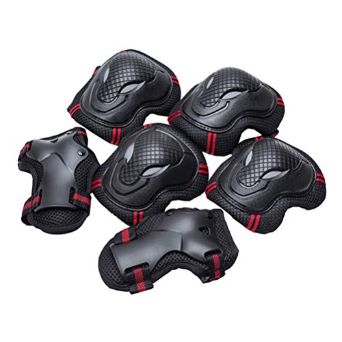 CLISPEED 6 peças joelheiras, cotoveleiras, conjunto de proteção para skate, ciclismo, patinação, esp