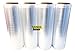 Gpack Pre Stretch wrap Film 15" x 1500' Pre stretched Plastic film with Folded Edge, Clear Hand Pre-Stretched Wrap Film 8.6 micron Shrink Wrap Film Plastic Pallet Wrap 4 Rolls Pack