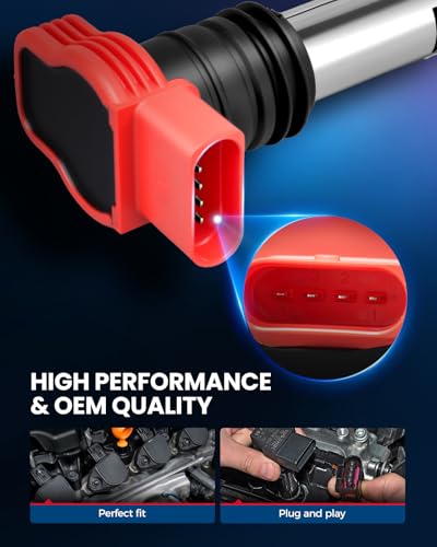Image of KAX OEM Performance Set of 6 UF483 Ignition Coil Pack & Iridium Spark Plugs w /Magnetic Socket for A4 Quattro 2002-2006 3.0L A4 2002-2005 3.0L A6 Quattro 2002 2004 3.0L A6 2002-2004 | (w /tool) A4 Quattro 2002-2006 3.0L, A4 2002-2005 3.0L, A6 Quattro 2002,2004 3.0L, A6 2002-2004 UF483