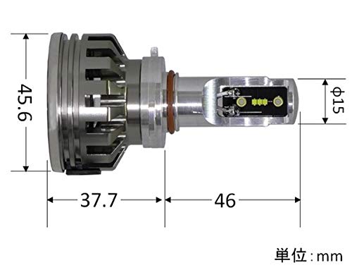 Amazon | POLARG(日星工業)LEDバルブ LED Vホワイト 12V 21W HB3・HB4