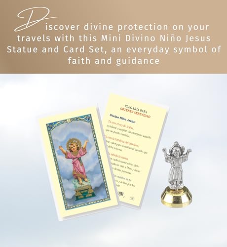 Mini Divino Niño Jesús Estatua 2 pulgadas miniatura 2