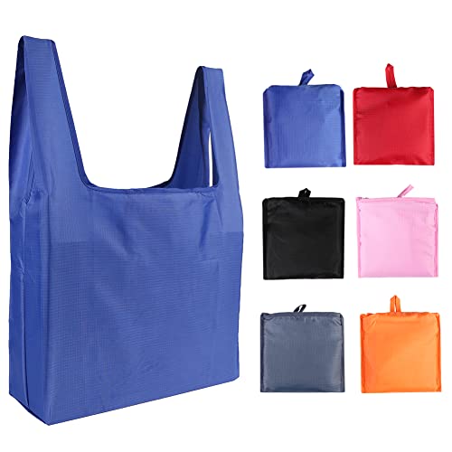 Baxrou 6 Pack Reusable Grocery Bags,Washable Foldable Reusable Bags Shoppingï¼Shopping Kitchen Bagsï¼50LBS Heavy Duty Tote Bags,Durable and Lightweight, Suitable for Shopping, travel, outdoor home use