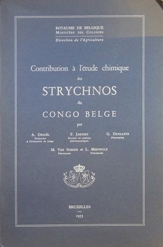 Contribution à l'étude chimique des strychnos du Congo belge.