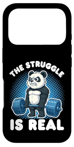 Panda The Struggle Is Real EGCgteBOW ʔ X}zP[X iPhone 17 Pro p