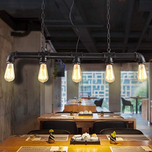 Industrial Vintage Steampunk Water Pipes Chandelier LOFT Retro Wrought Iron Metal Bar Creative Ceiling Pendant Lights Hanging Chain E27 Edison Decoration Suspension Lamp steampunk buy now online Industrial Vintage Steampunk Water Pipes Chandelier LOFT Retro Wrought Iron Metal Bar Creative Ceiling Pendant Lights Hanging Chain E27 Edison Decoration Suspension Lamp steampunk buy now online