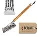 BBQ-Aid Grill Brush – Cleans All Angles, Extended, Large Wooden Handle and Stainless Steel Bristles – No Scratch Cleaning for Any Barbecue or Grill: Char Broil & Ceramic
