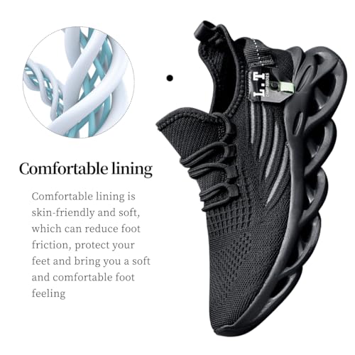 Mens Slip On Running Sneakers Walking Shoes Athletic Gym Non Slip Workout Tennis Comfortable Fashion Lightweight Breathable Mesh3