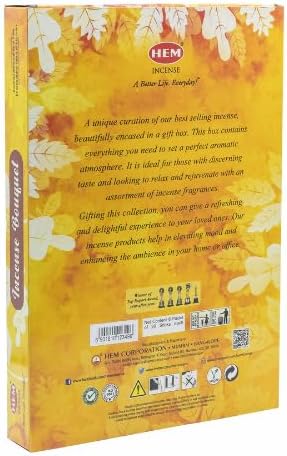 Miniatura 3 de HEM Set de regalo de fragancias calmantes hexagonales de la serie de hierbas, incienso con soporte para incienso, paquete de 6 (20 varillas cada uno)