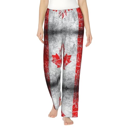 Pantalon de pyjama en flanelle rétro pour femme pour des soirées douces