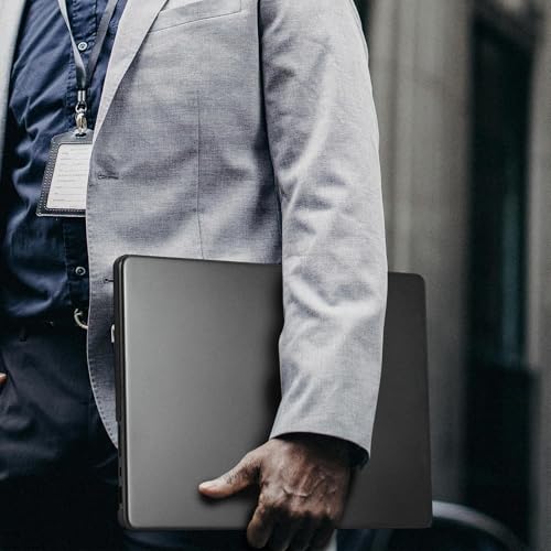 Image of BlueSwan Matte Case Compatible for MacBook Pro 16 inch M5 2026 2025-2021 M4 M3 M2 M1 Pro /Max Chip, A3429 A3428 A3403 A3186 A2991 A2780 A2485, Ultra-Thin Hard Shell Protective Cover, Space Black Clear