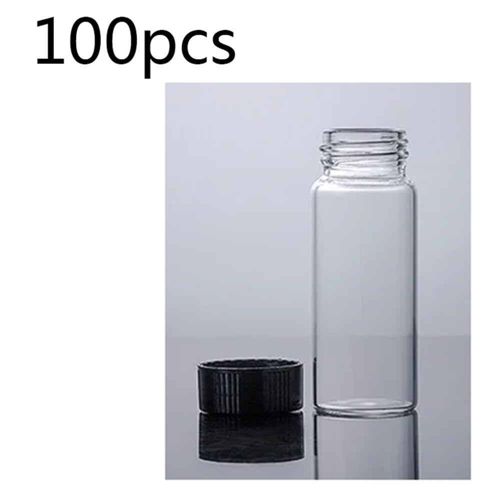 Vetreria da laboratorio Flacone for reagenti da laboratorio con fiala for campioni da 2 ml a 60 ml, piccole fiale trasparenti for medicinali for esperimenti(2ml 100pcs)