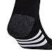 adidas Men's Cushioned (3-pair) Crew Sock, Black/Onix Grey/White, Large US
