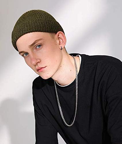 ROYBENS 2 Pack Wool Fisherman Beanies for Men, Knit Short Watch Cap Winter Warm Hats - Image 3