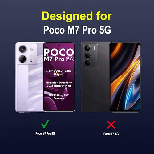 Image of Zapcase Back Case Cover for Poco M7 Pro 5G | Compatible for Poco M7 Pro 5G Back Cover | Liquid Silicon Magic Case with Camera Protection | Sapphire