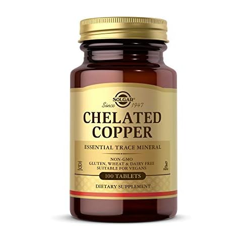 Solgar Chelated Copper, 100 Tablets Cover