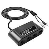Leikurvo Gamecube Controller Adapter Switch: Controller Adapter Wii U, USB-Stecker Gamecube Controller Adapter PC, Controller Adapter Switch, mit 4 Port